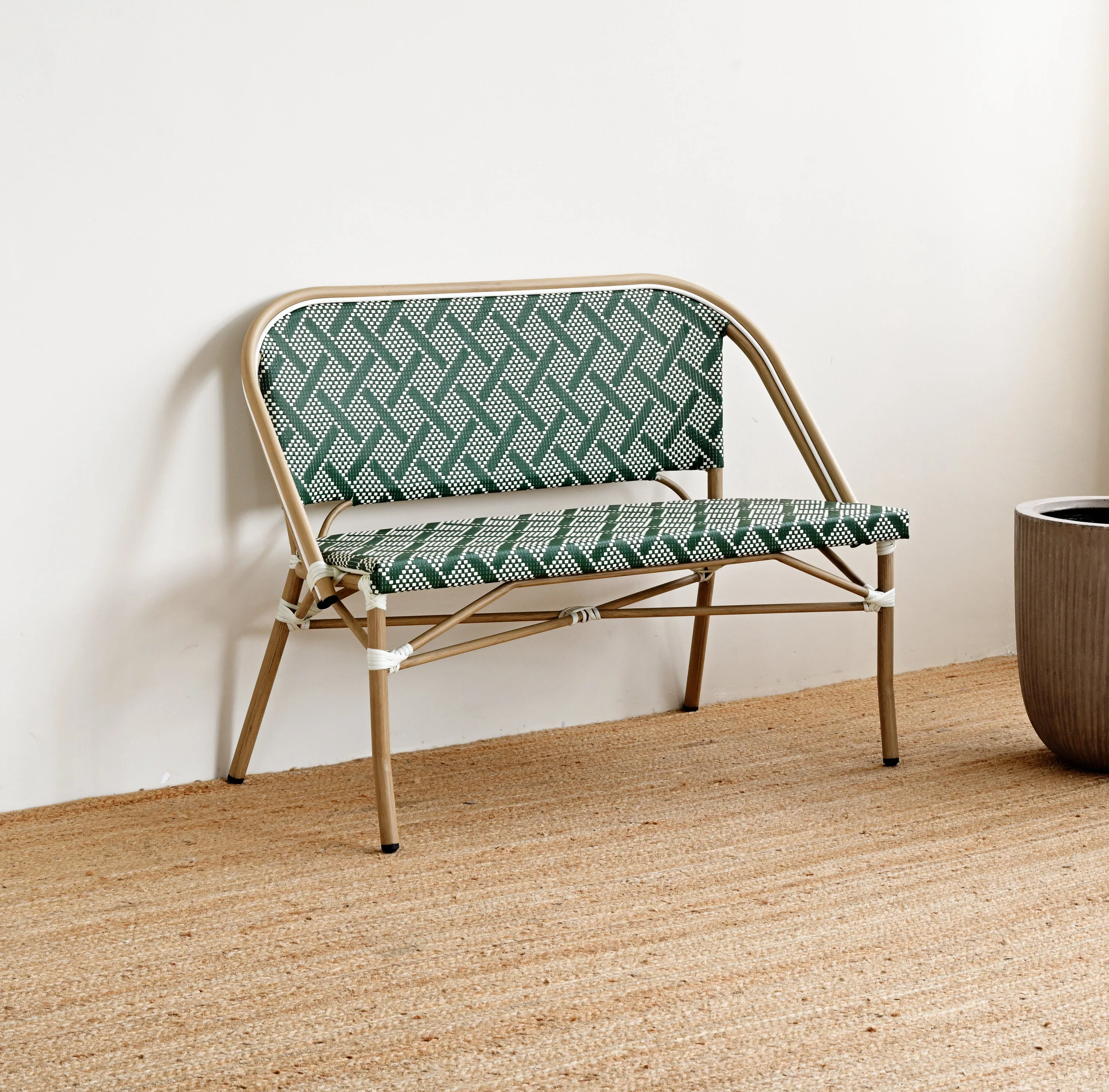Outdoor Wicker Bench - Image 3