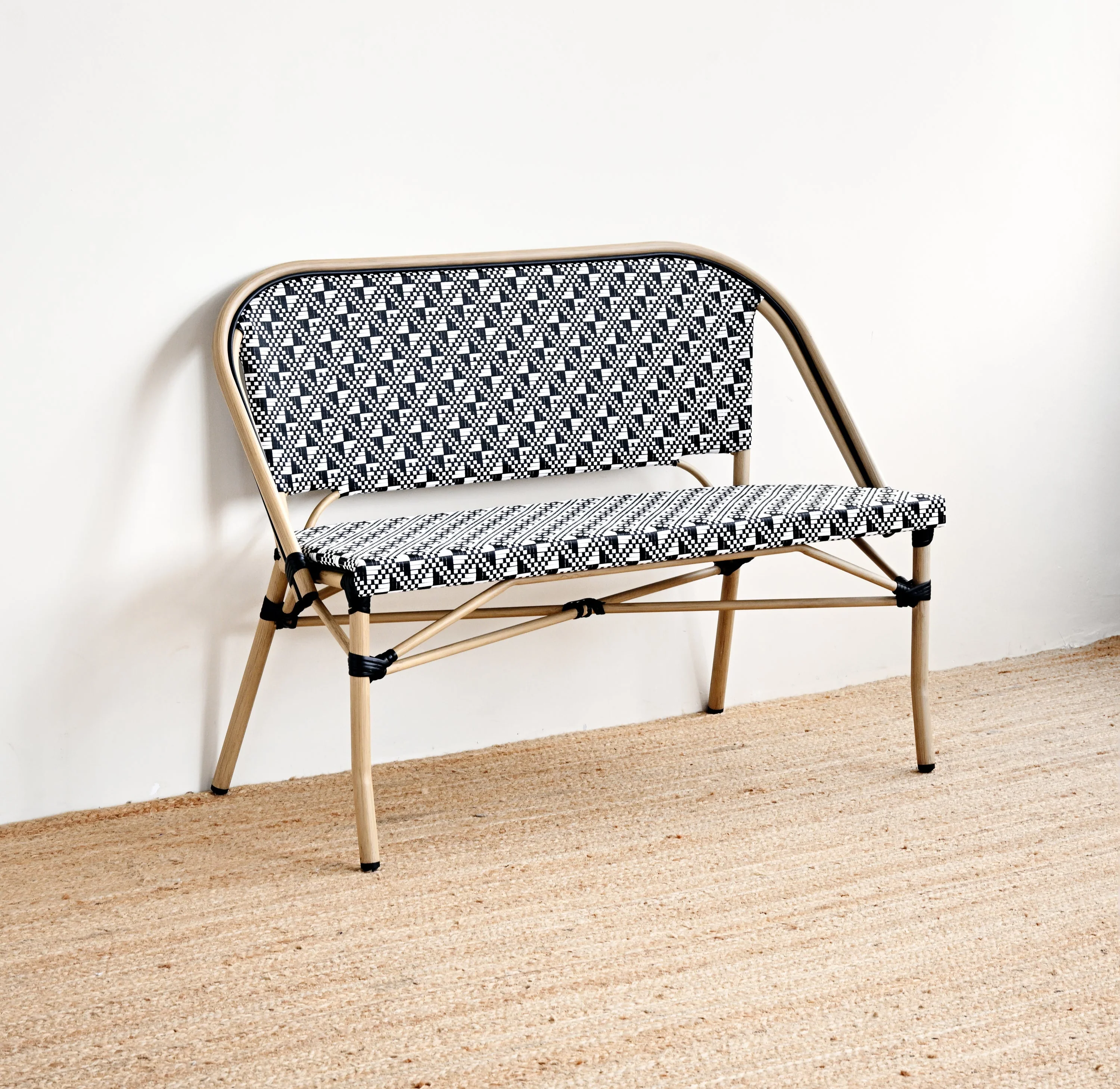 Outdoor Wicker Bench - Image 4