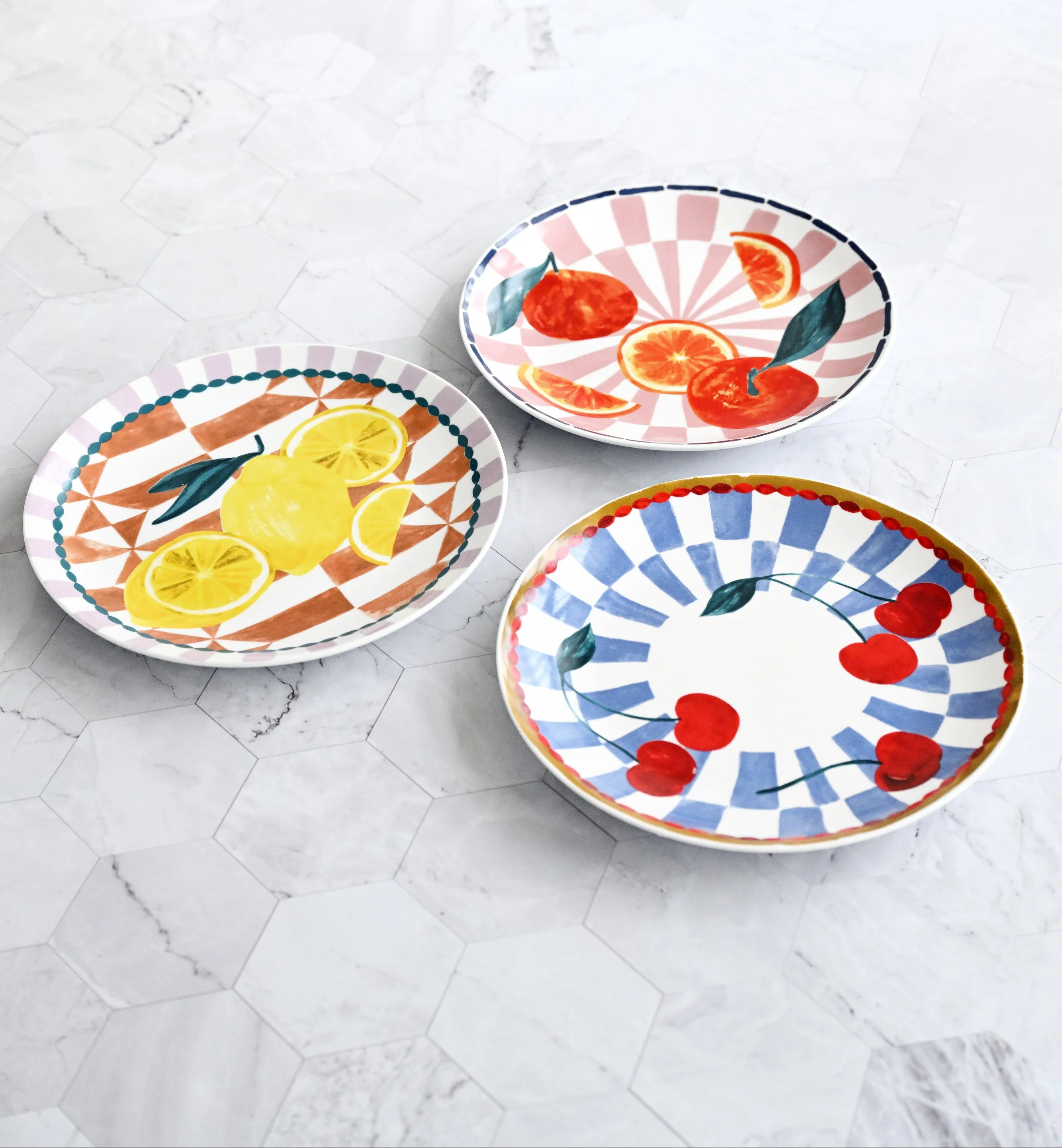Porto Valentina Side Plate 20cm - Lemon - Image 3