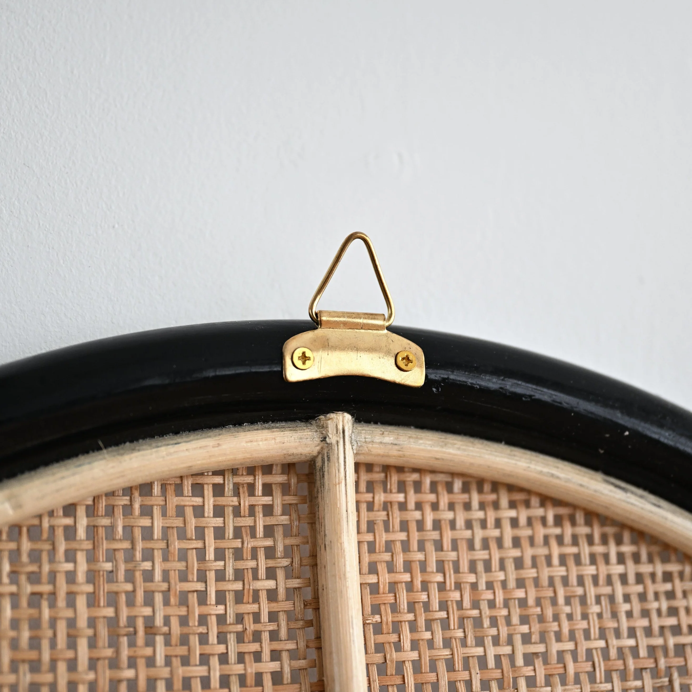 Tulum Rattan Arched Mirror - Black - Image 5