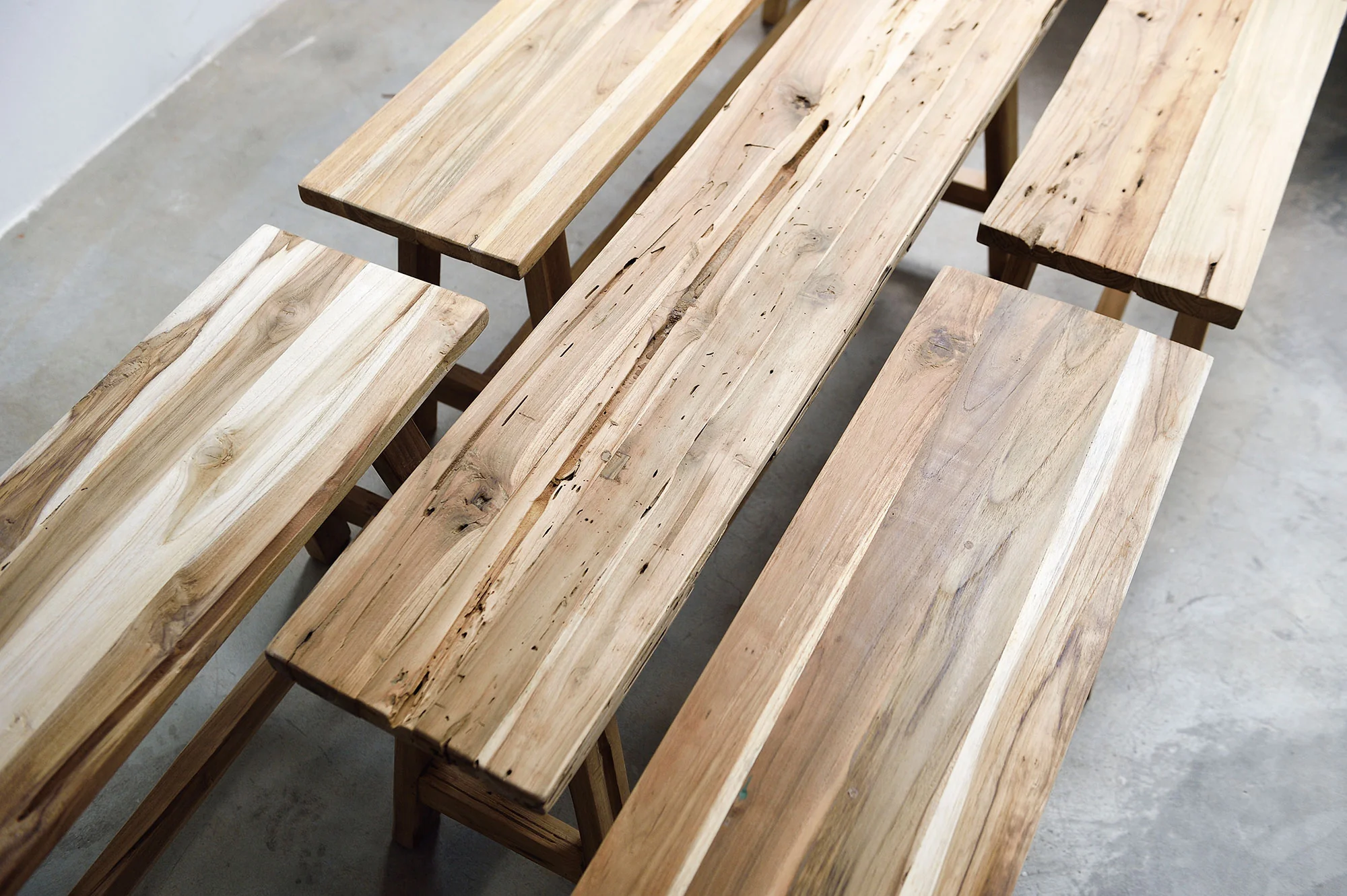 Reclaimed Teak Bench - Natural - Image 9