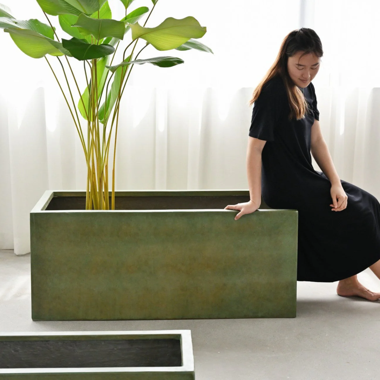 Rectangle Planter Box - Copper Green - Image 6