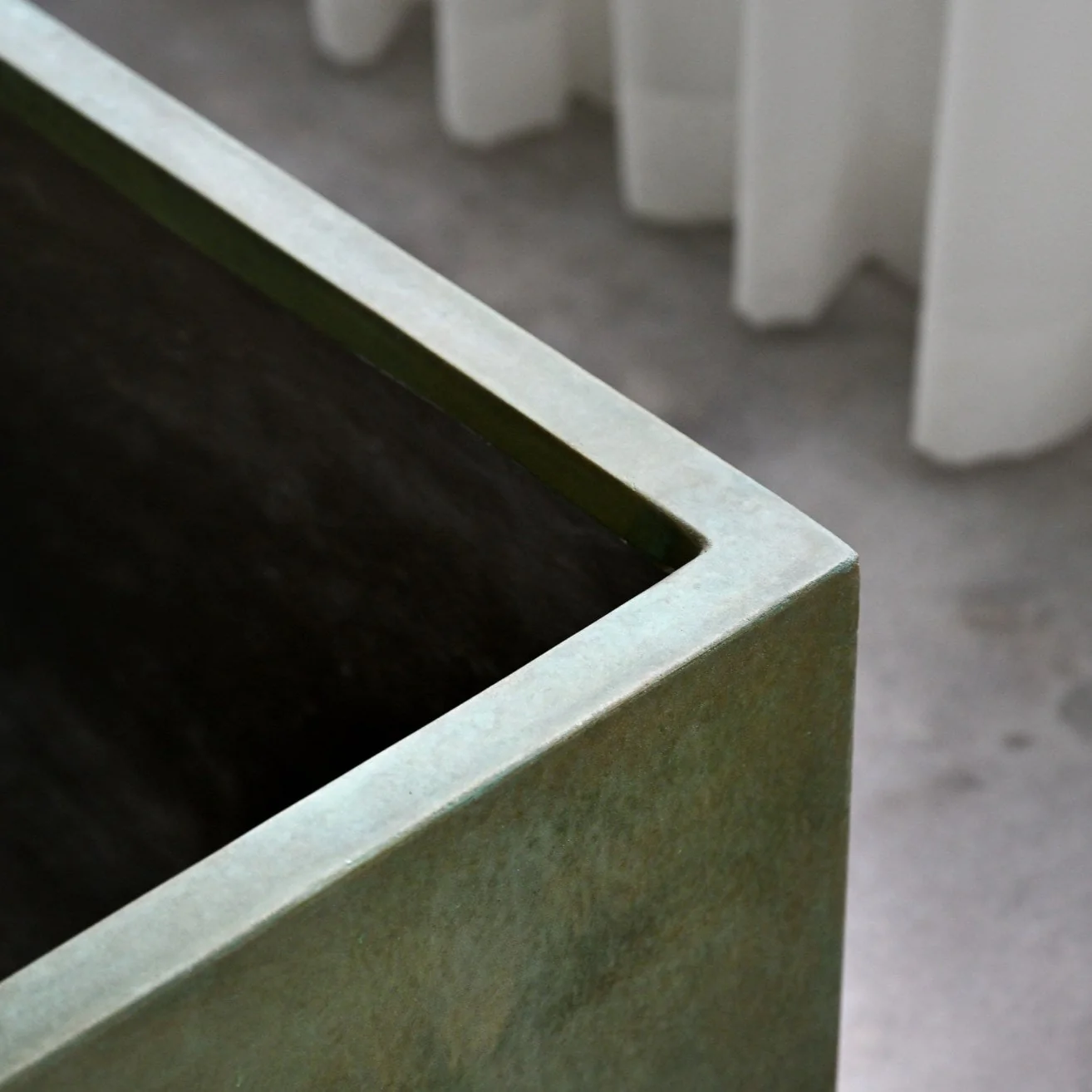 Rectangle Planter Box - Copper Green - Image 8