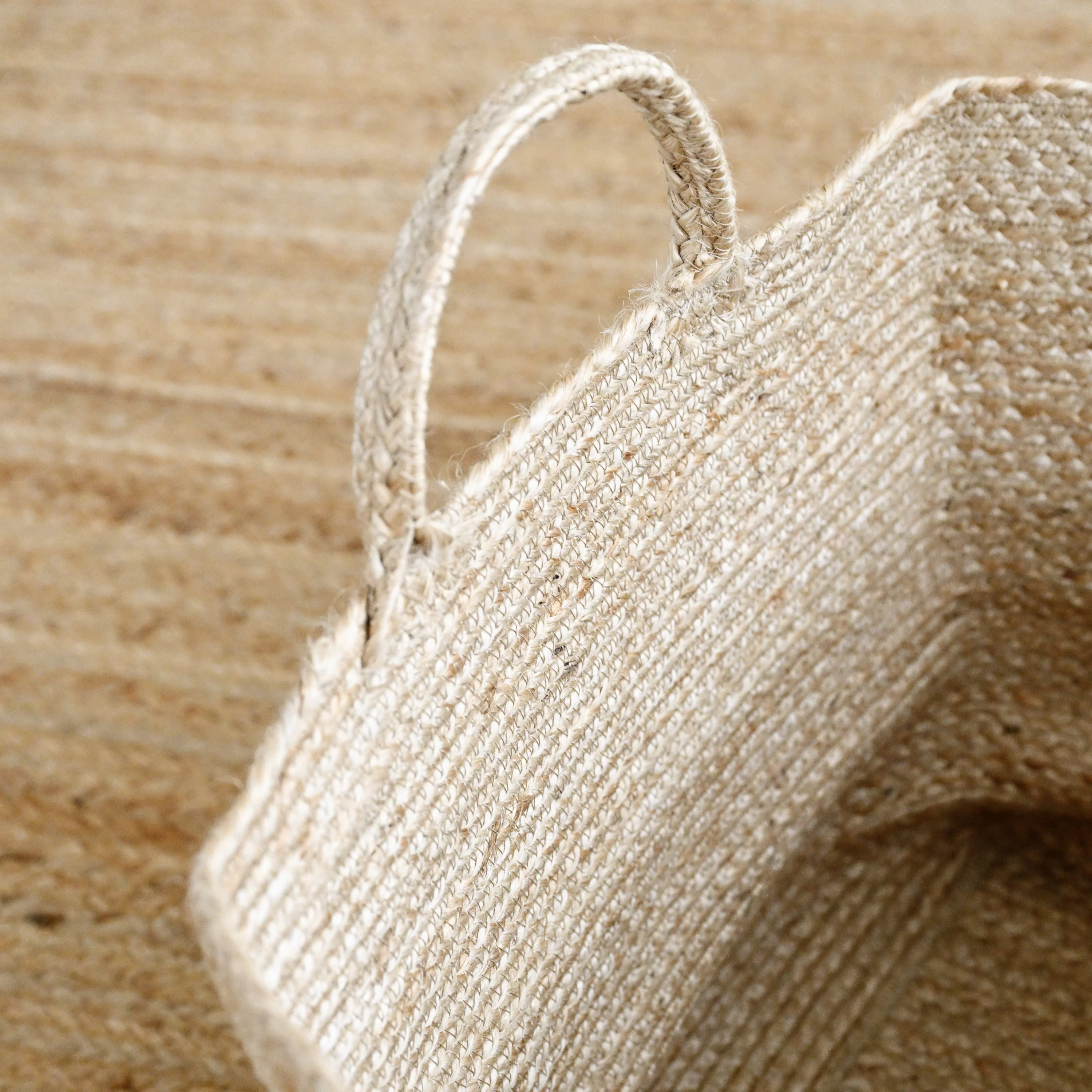 Rectangle Jute Storage Basket - Image 5