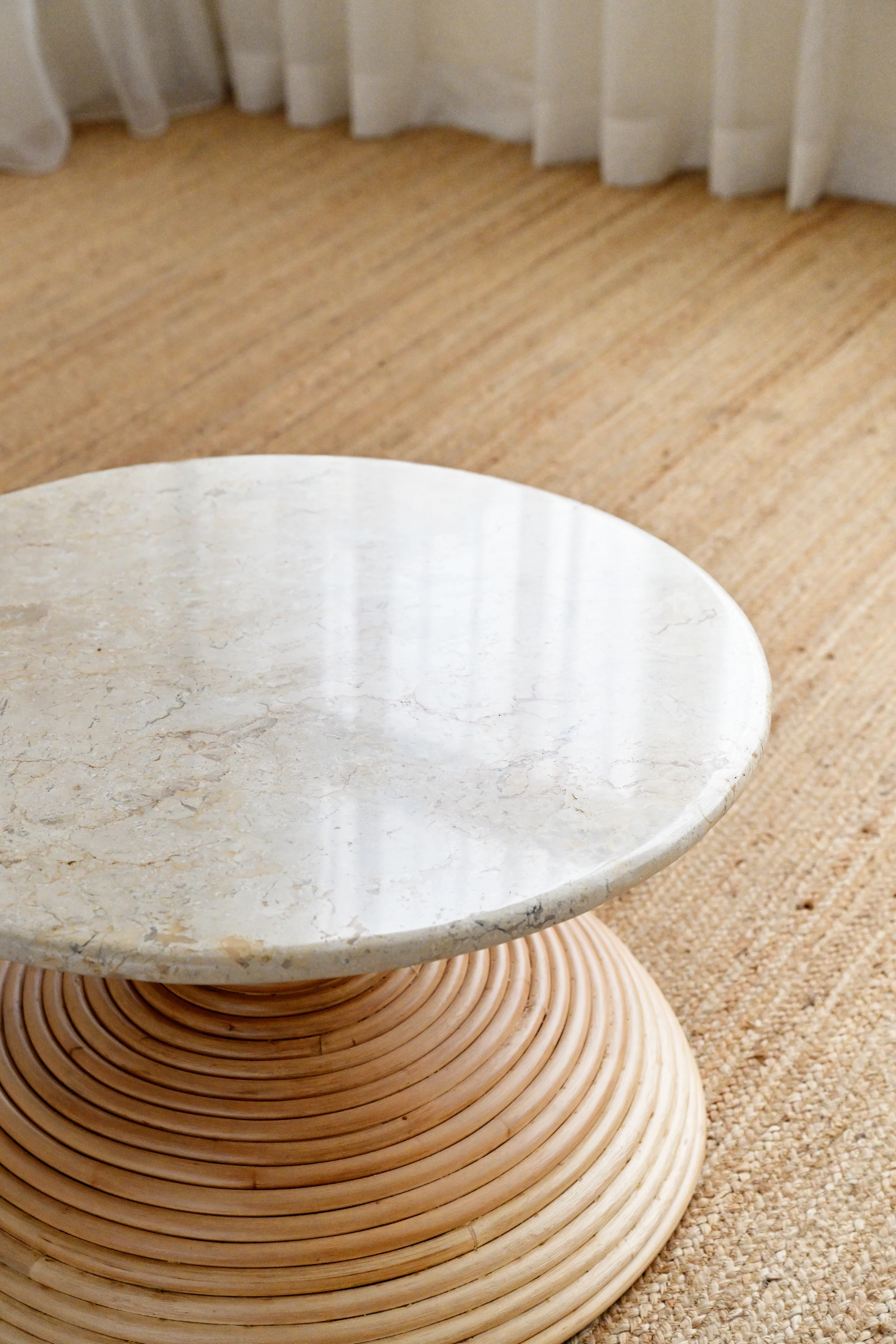 Round Marble Coffee Table - 70cm - Image 6