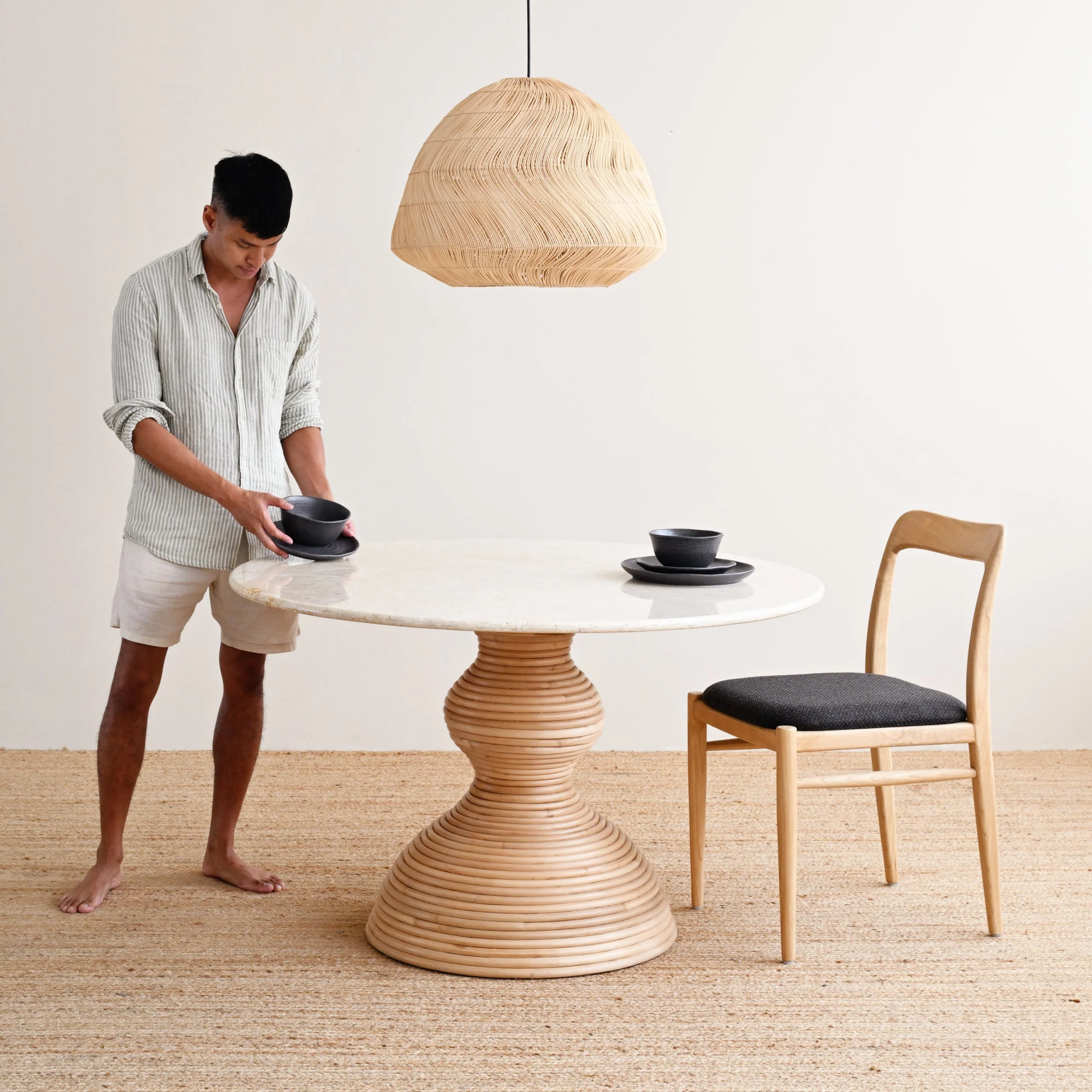 Round Marble Dining Table - 120cm - Image 5