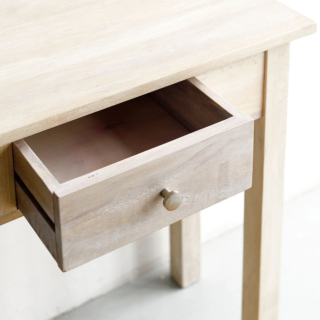 Santorini Console 140cm - White Wash - Image 3