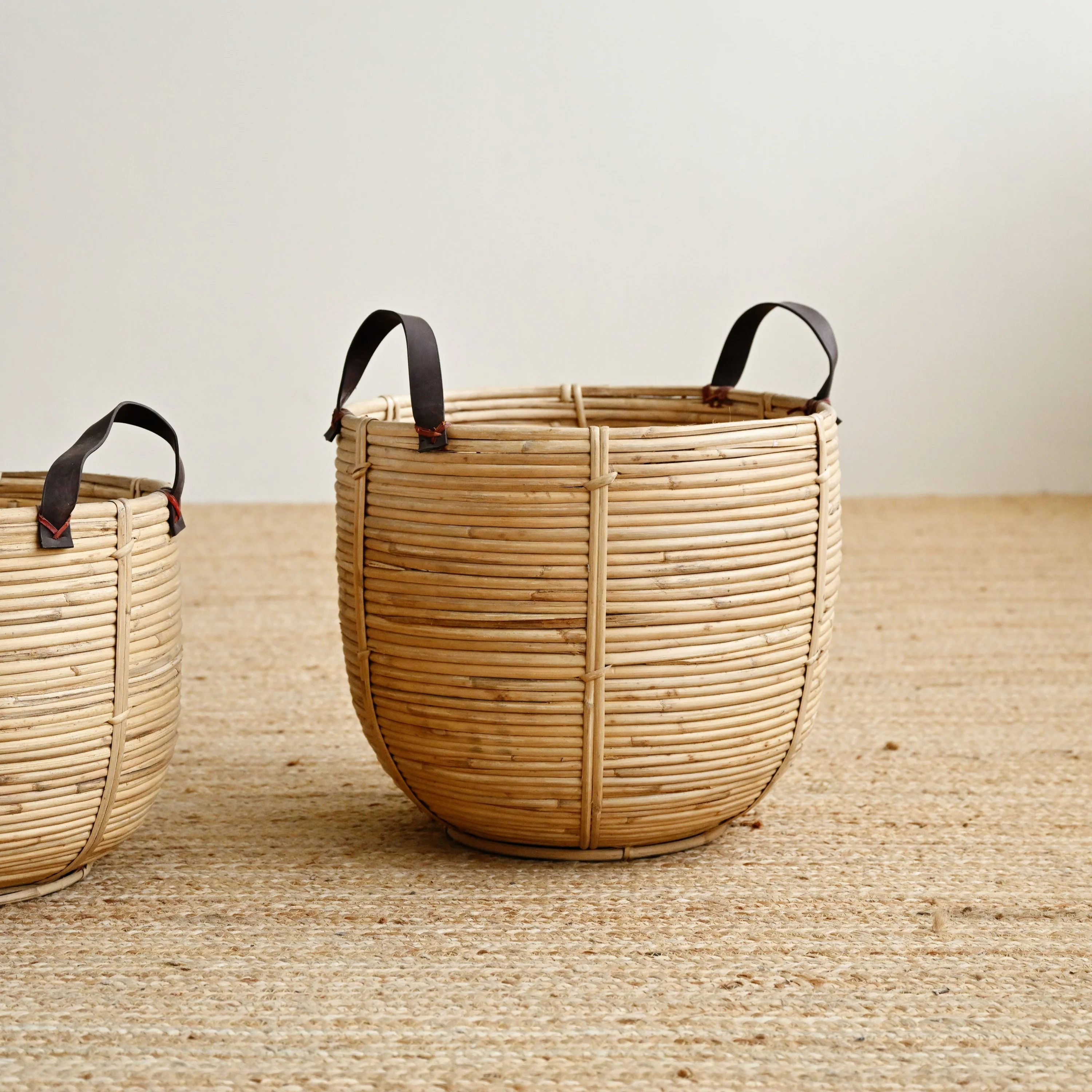 Seaside Rattan Basket with Handles - Image 3