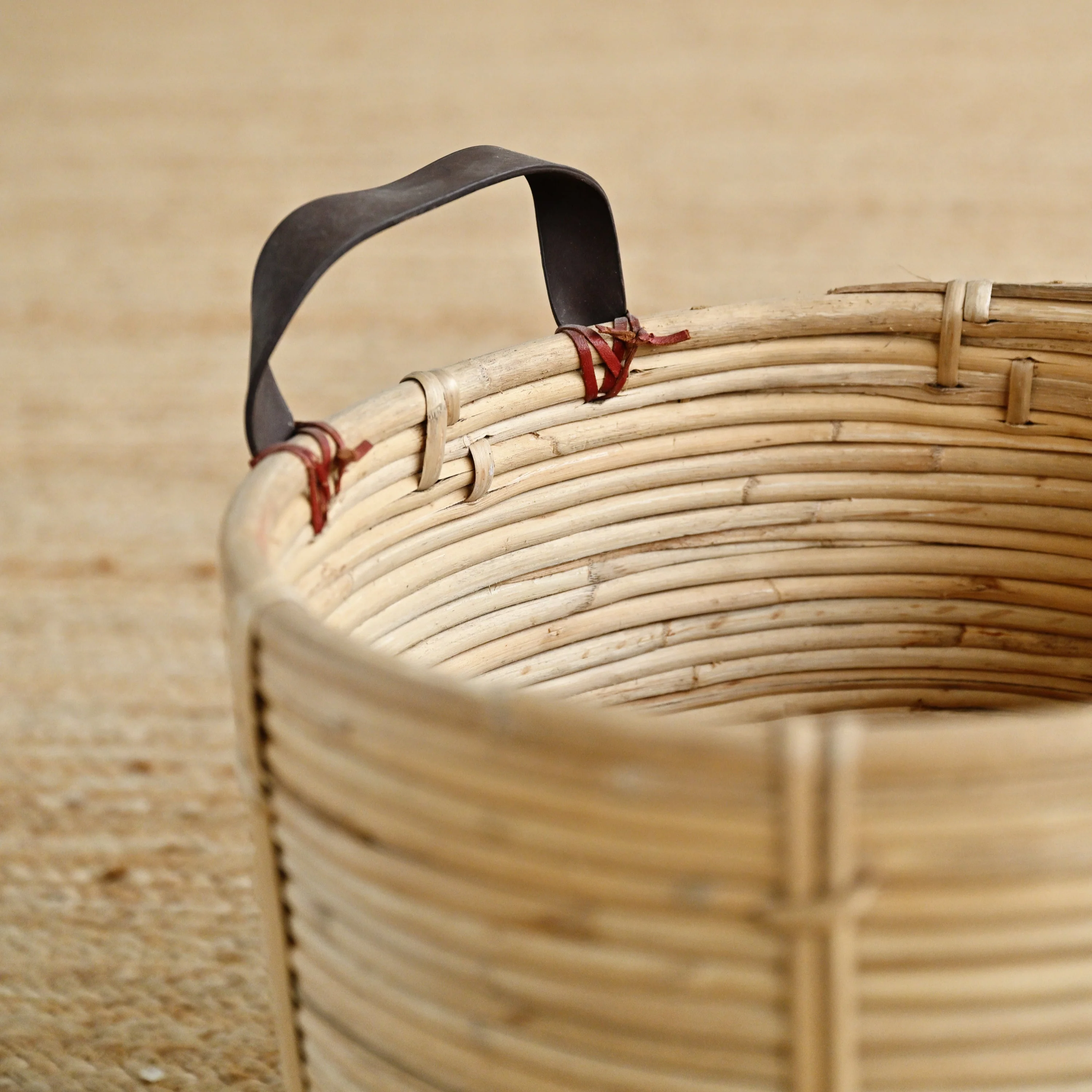 Seaside Rattan Basket with Handles - Image 7