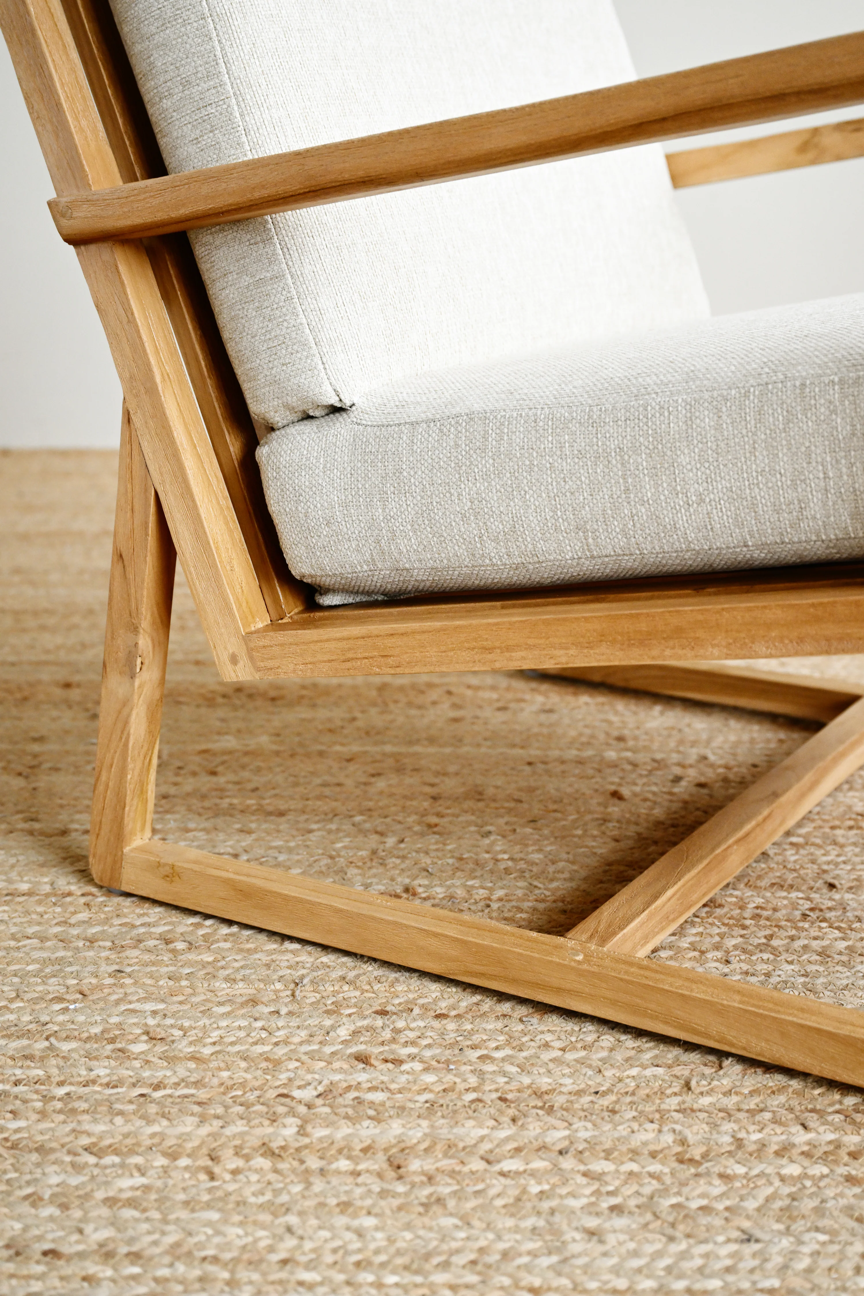 Shelby Teak Lounge Chair - Image 3