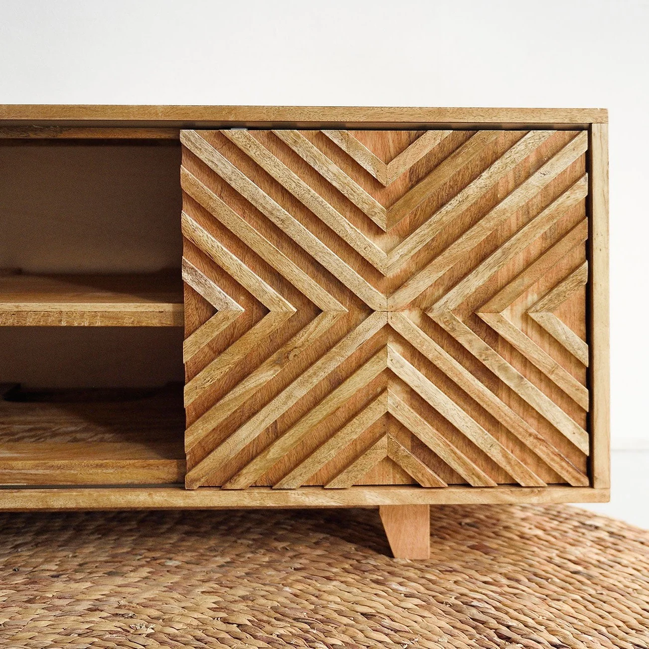Siku TV Cabinet 140cm - Natural - Image 3