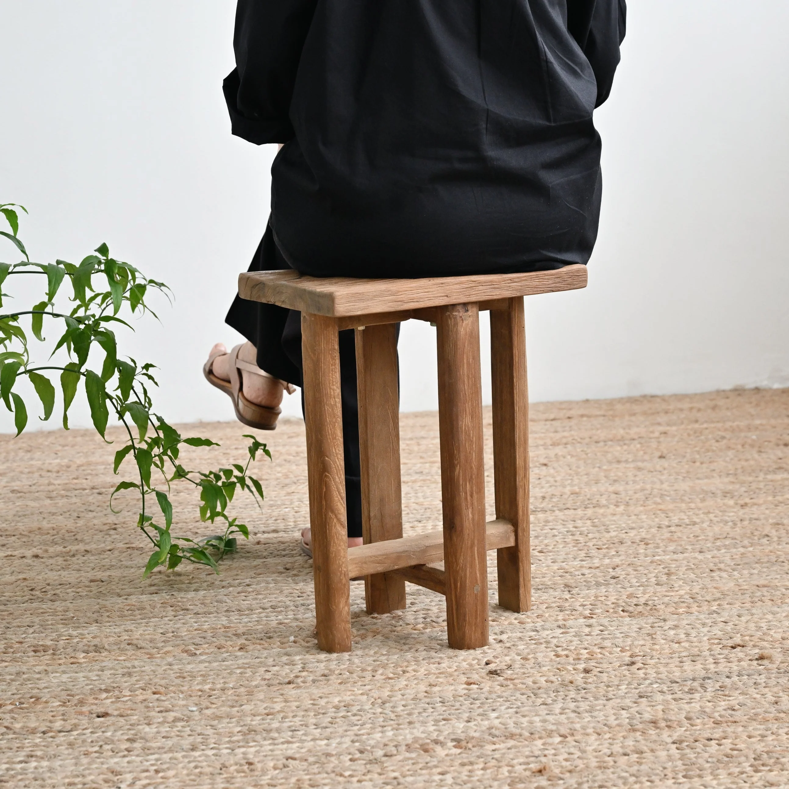 Sumiko Teak Stool - Image 2