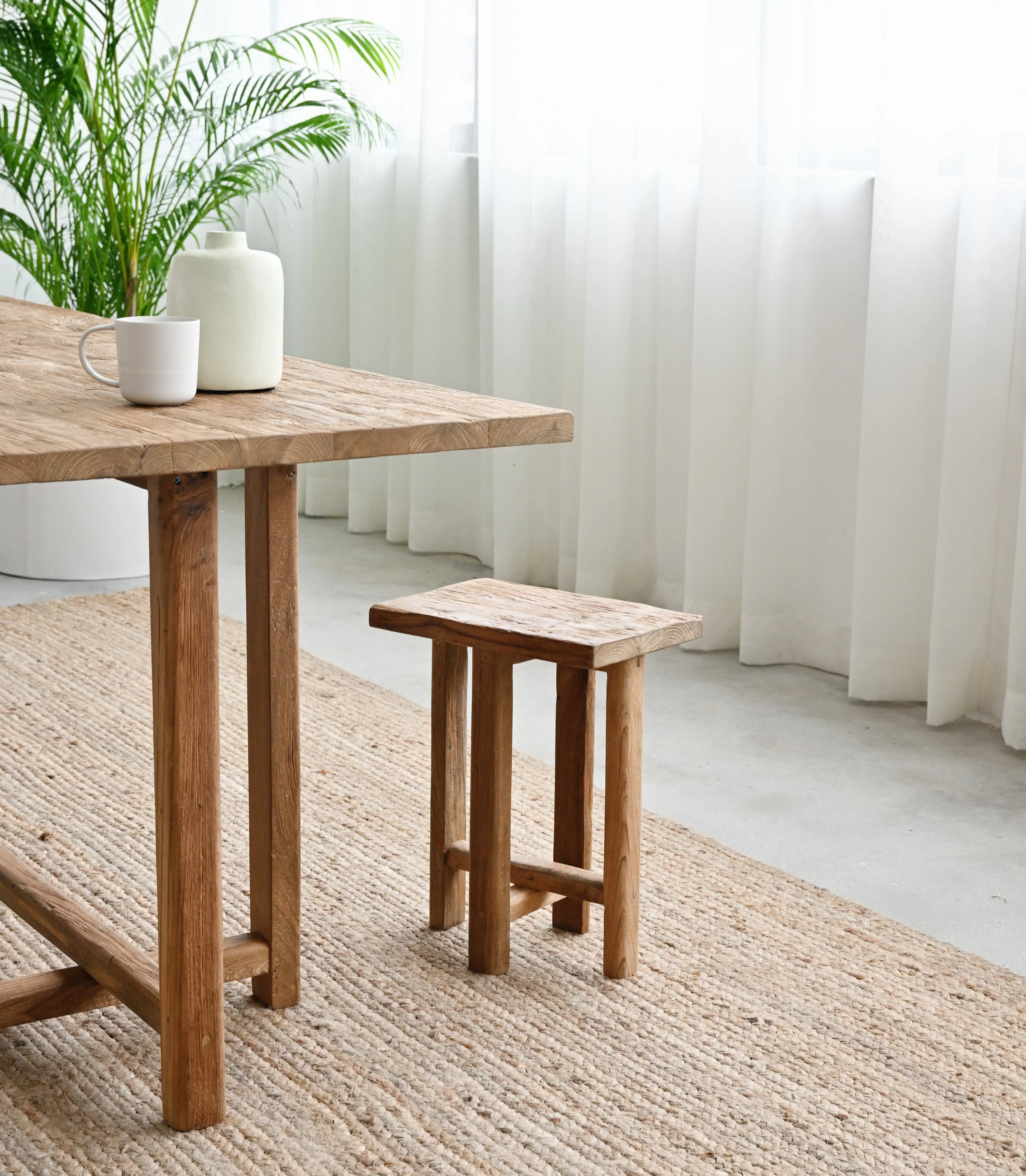 Sumiko Teak Stool - Image 6