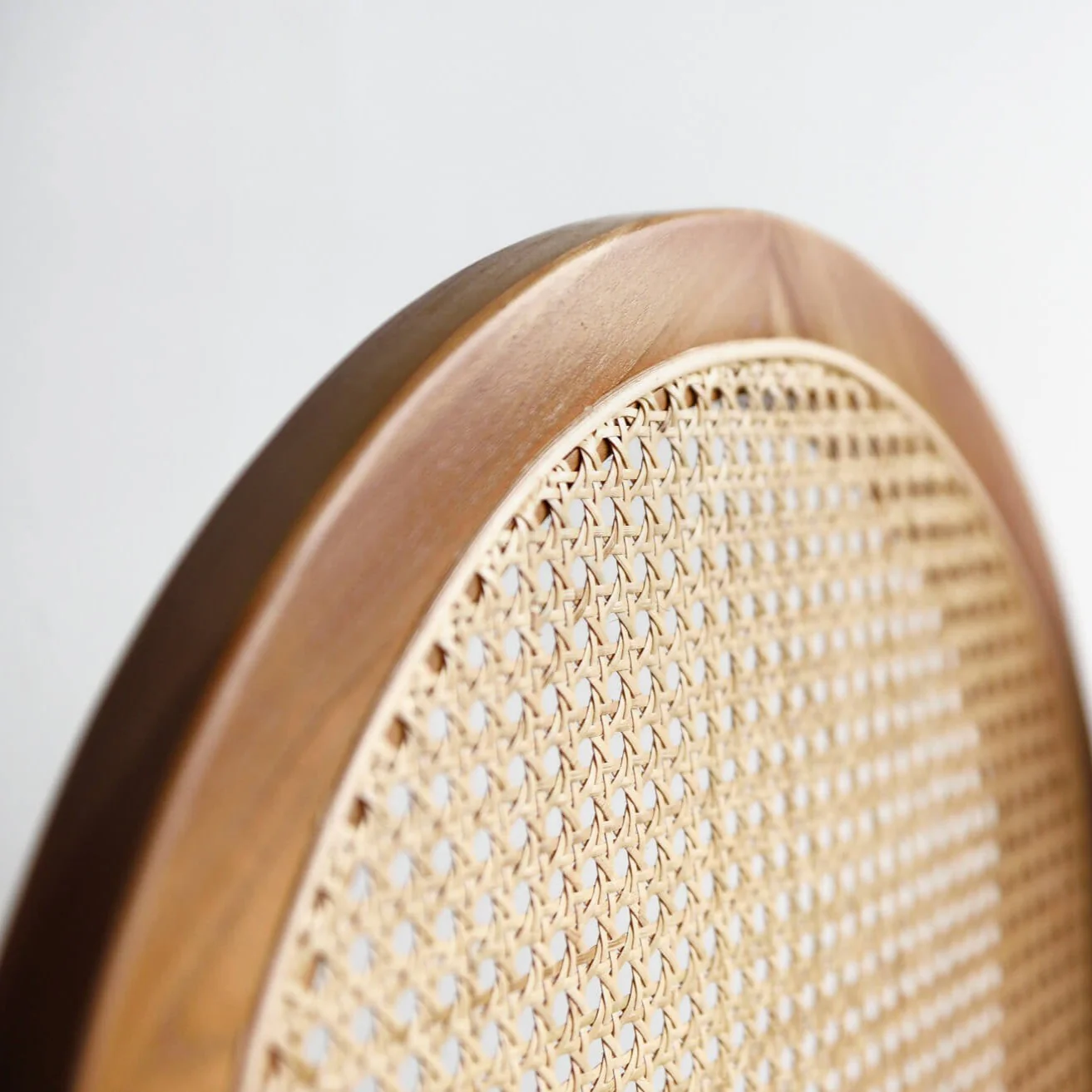 Teak and Natural Rattan Screen - Image 4