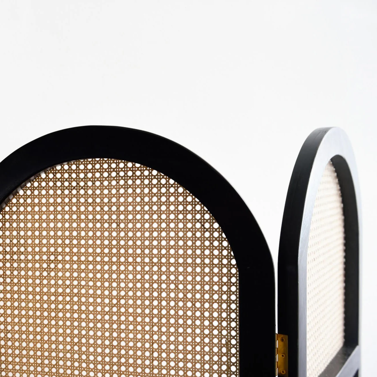 Teak and Natural Rattan Screen - Image 7