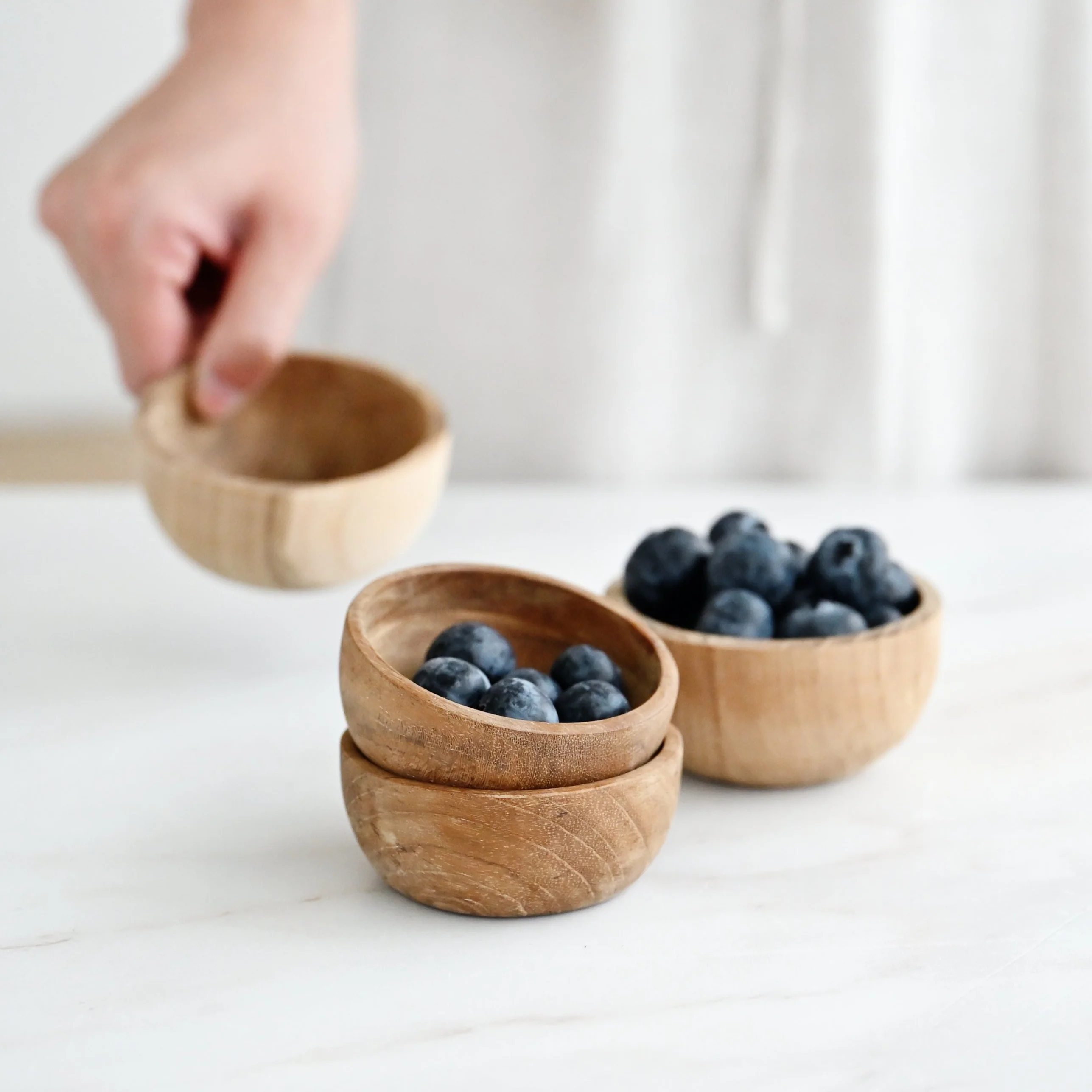 Teak Dip Bowl - Image 3