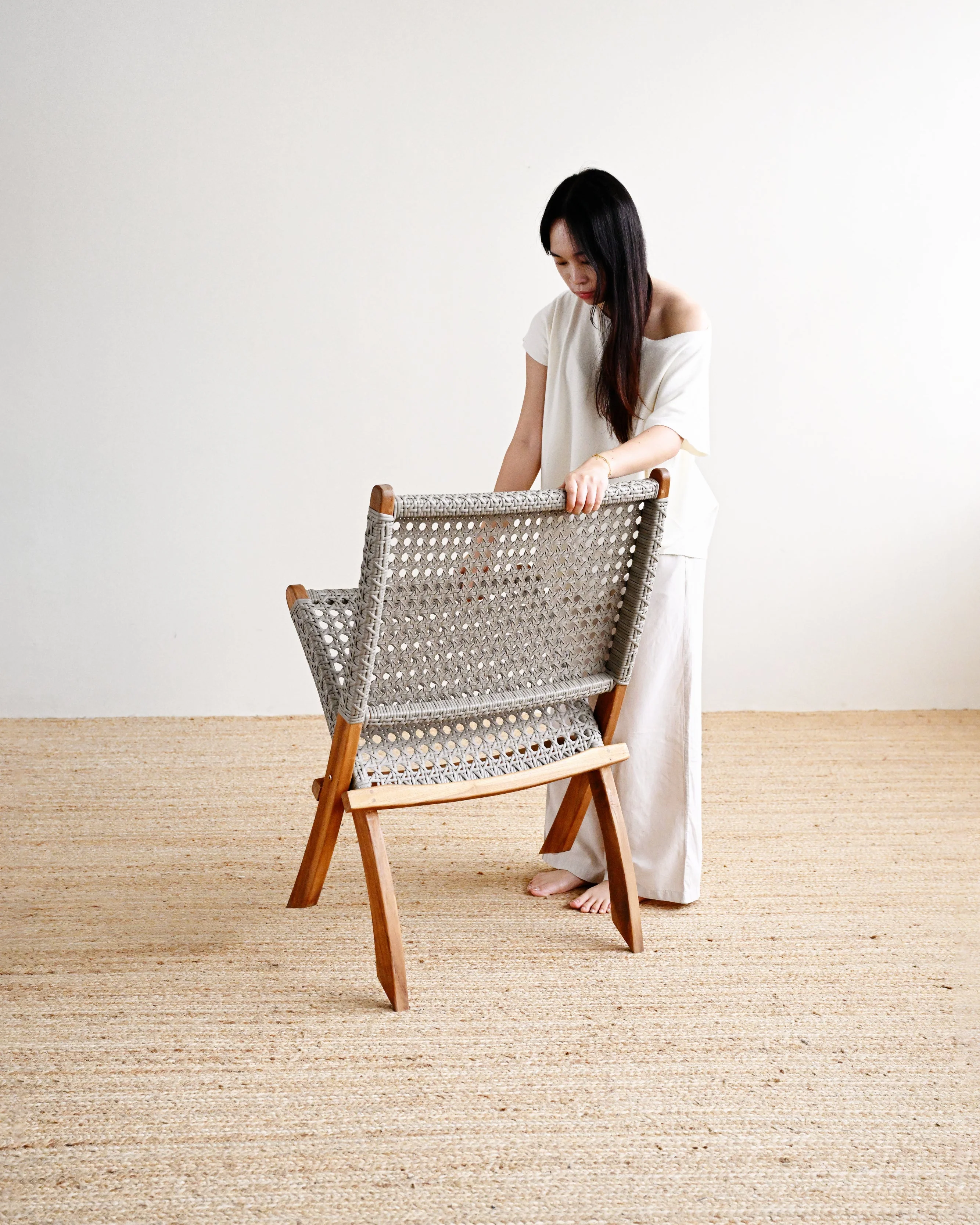 Venezuela Folding Chair - Stone - Image 2