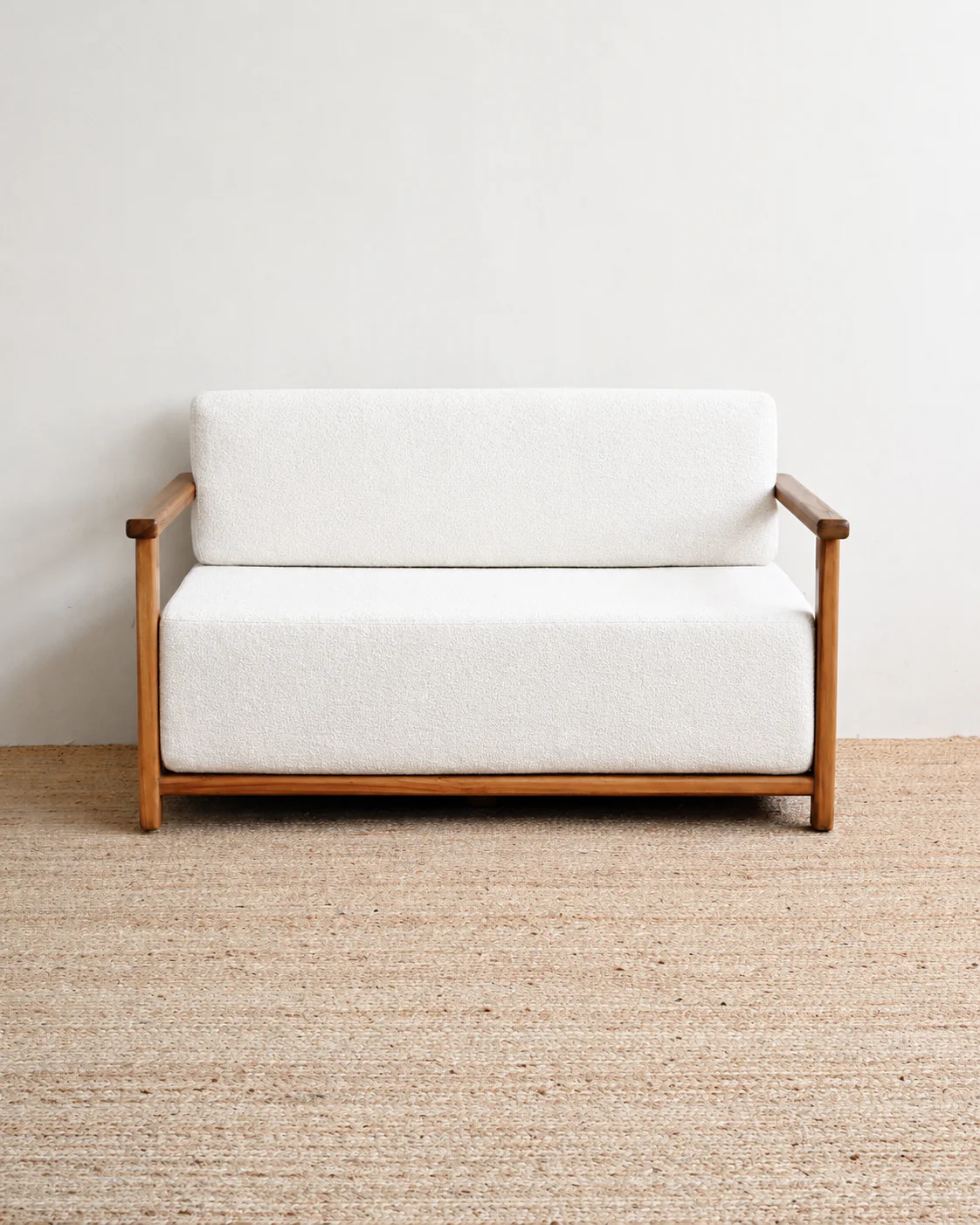 Vora 2 Seater Teak Sofa - Image 3