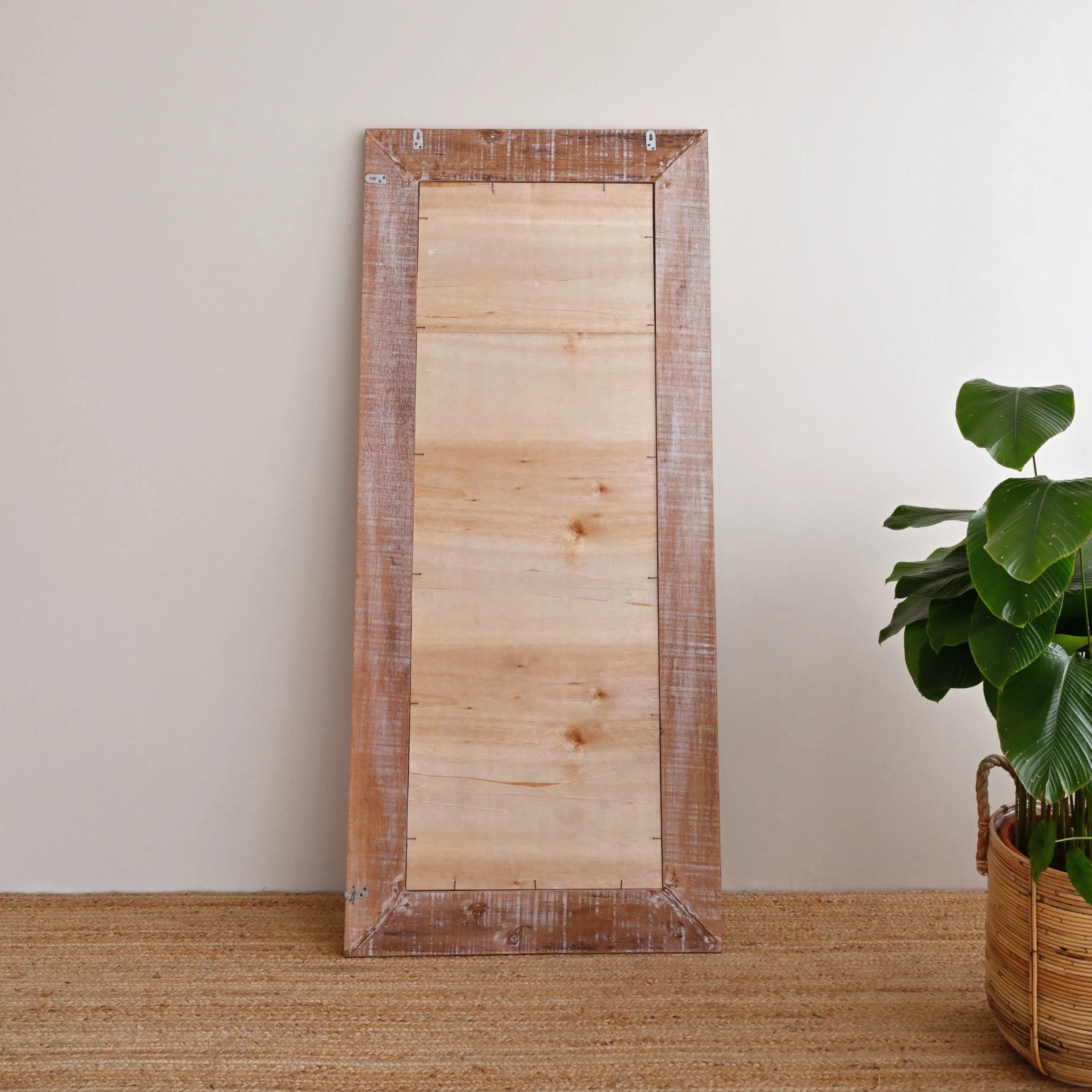 Manado White Washed Carved Mirror - 80cm x 180cm - Image 8