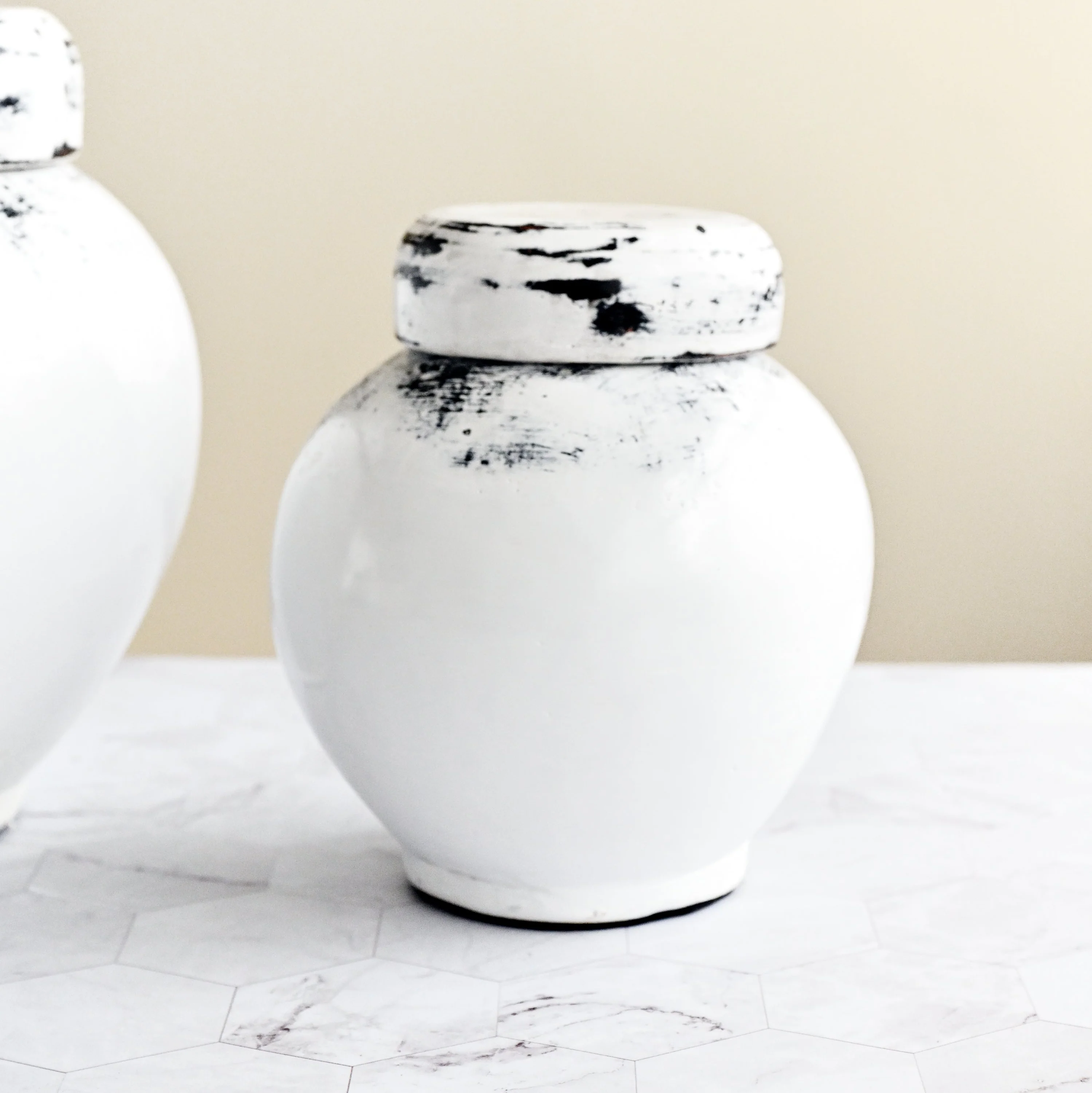 White Ginger Jars - Image 2