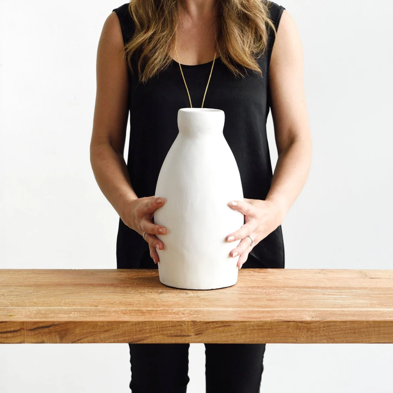 White Pottery Vase - Image 3
