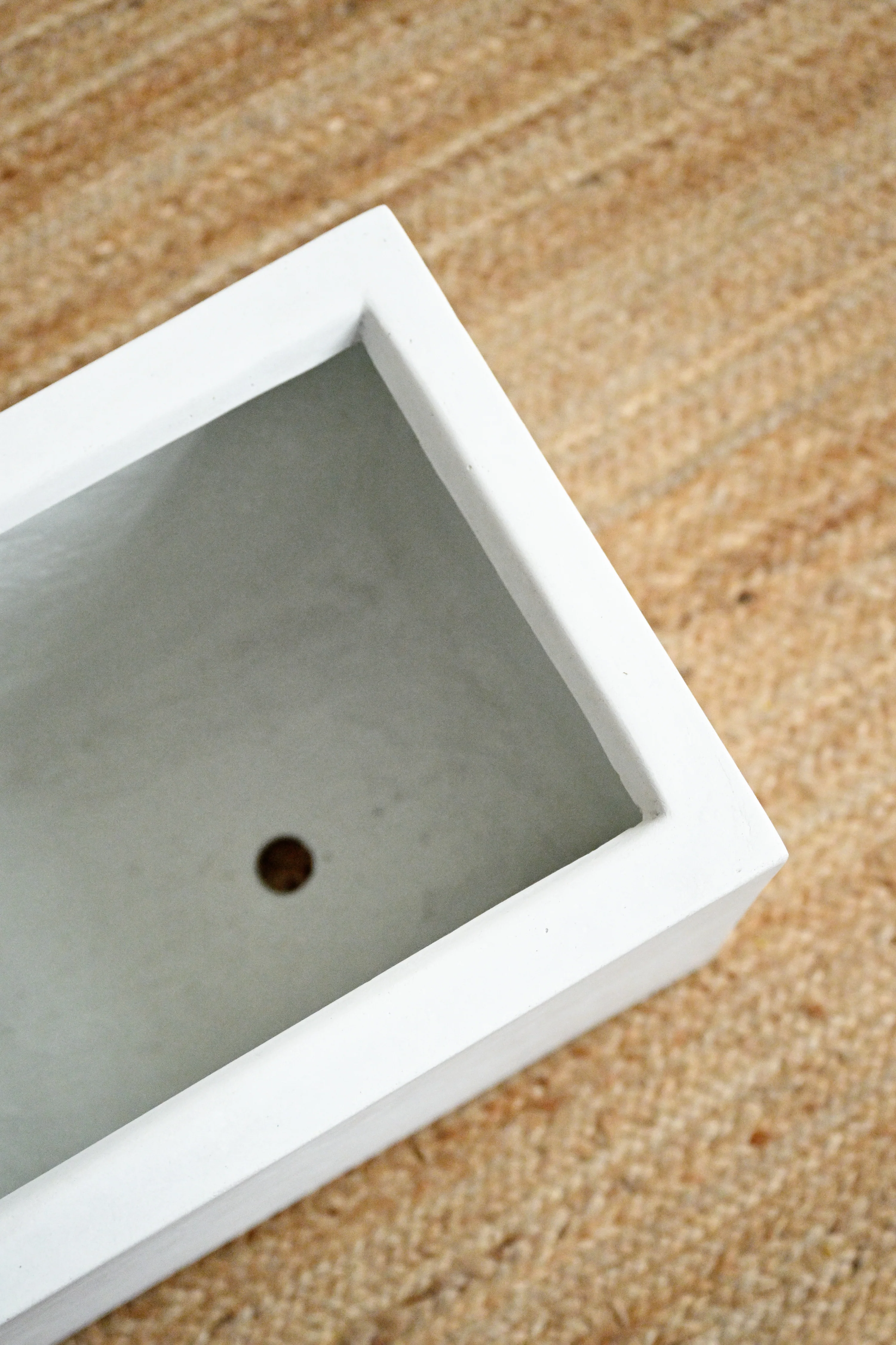 White Rectangle Planter Box - Image 6