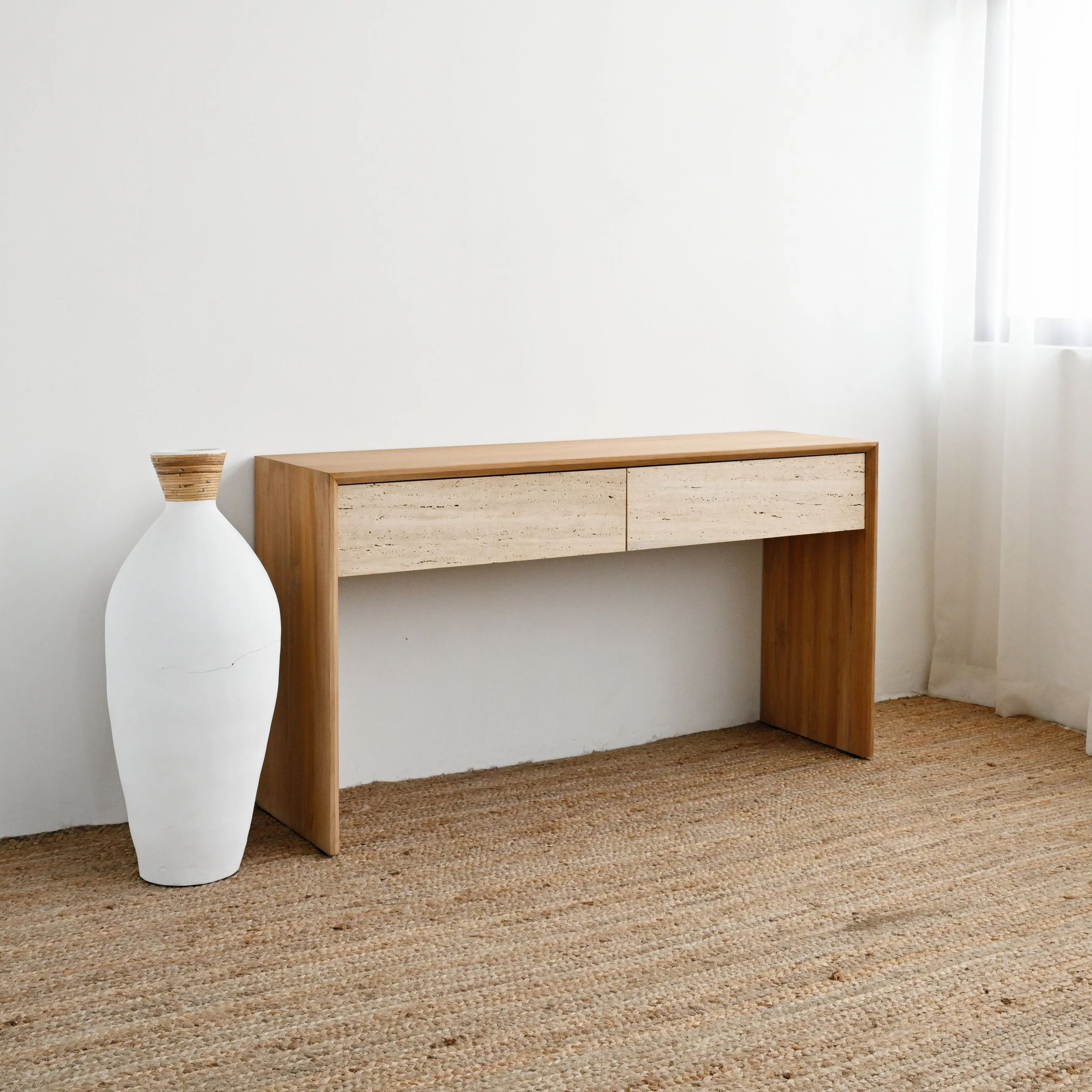 White Slender Vase - Image 2